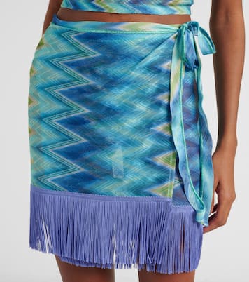 Zig Zag fringed wrap skirt | Missoni