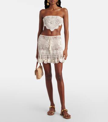 Cropped-Top aus Häkelstrick | Anna Kosturova