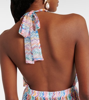 Zigzag halterneck minidress | Missoni