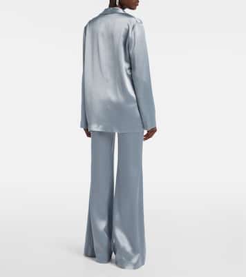 Julianne satin blazer | Galvan