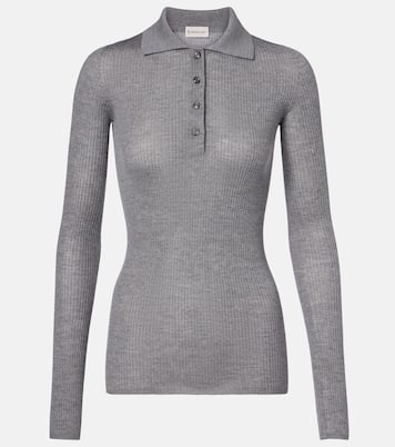Polo in maglia di lana a coste | Moncler