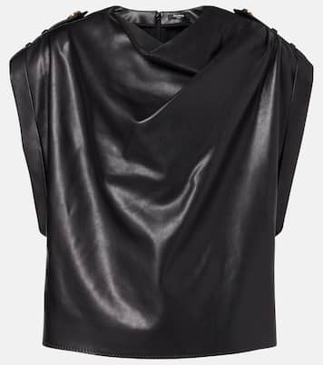 Top en cuir synthétique | Balmain