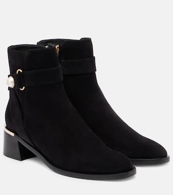 Noor 45 suede ankle boots | Jimmy Choo