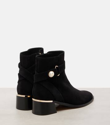 Noor 45 suede ankle boots | Jimmy Choo