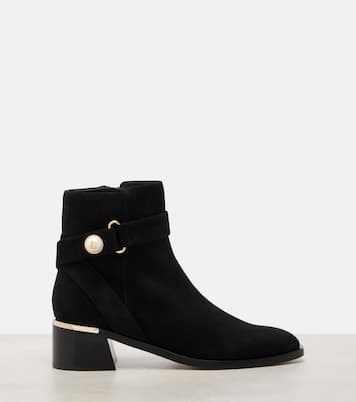 Noor 45 suede ankle boots | Jimmy Choo