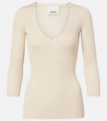Top Felicia en mezcla de algodón acanalado | Isabel Marant