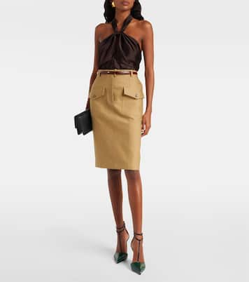 Snake-effect leather pumps | Tom Ford