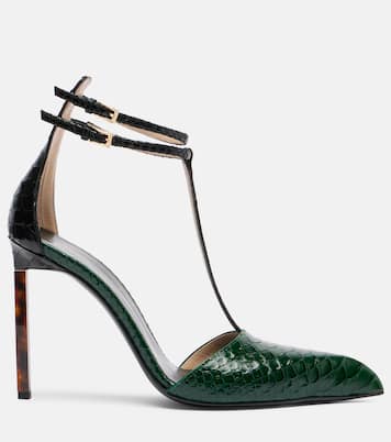 Snake-effect leather pumps | Tom Ford