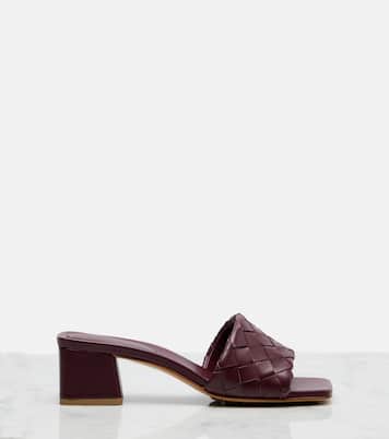 Parco 45 Intrecciato leather mules | Bottega Veneta