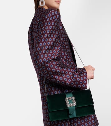 Capri embellished velvet clutch | Manolo Blahnik