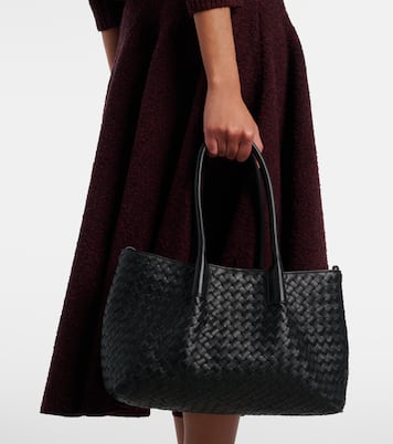 Pinacoteca Small reversible leather tote bag | Bottega Veneta