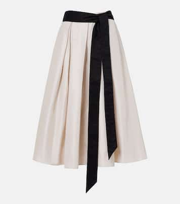 Baschi pleated cotton-blend midi skirt | 'S Max Mara