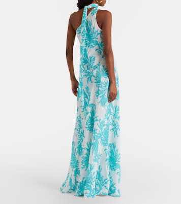 Odetta scarf-detail one-shoulder gown | Alexandra Miro