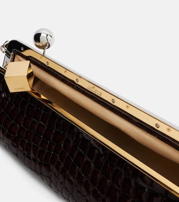 Salon croc-effect leather shoulder bag | Jacquemus