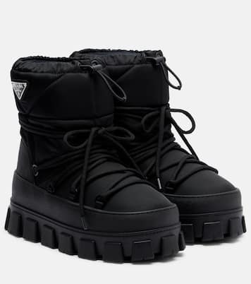 Re-Nylon gabardine snow boots | Prada