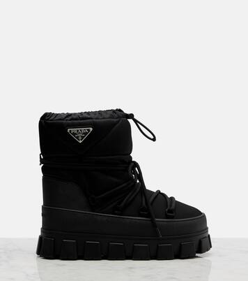 Re-Nylon gabardine snow boots | Prada