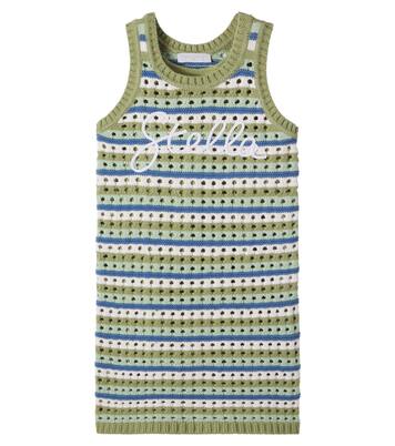 Embroidered crochet cotton dress | Stella McCartney Kids