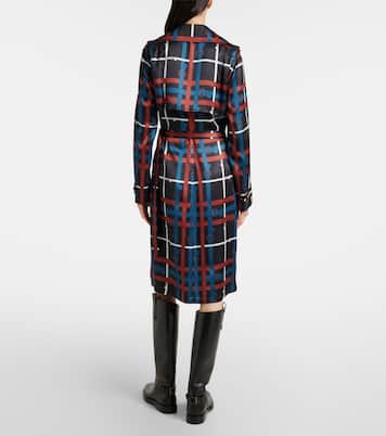 Belt Check crêpe wrap dress | Burberry