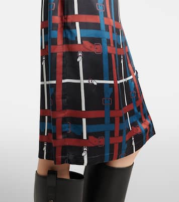 Belt Check crêpe wrap dress | Burberry