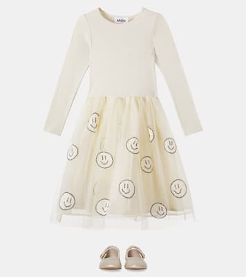 Robe Cyrus en coton mélangé et tulle | Molo