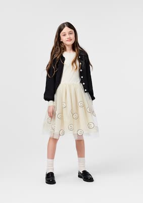 Robe Cyrus en coton mélangé et tulle | Molo