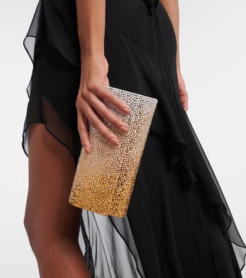 Gradient Perry crystal-embellished clutch | Judith Leiber Couture