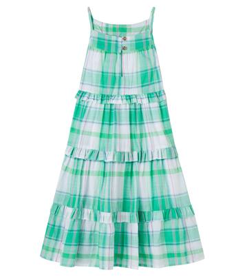 Nymphea checked tiered cotton dress | Bonton