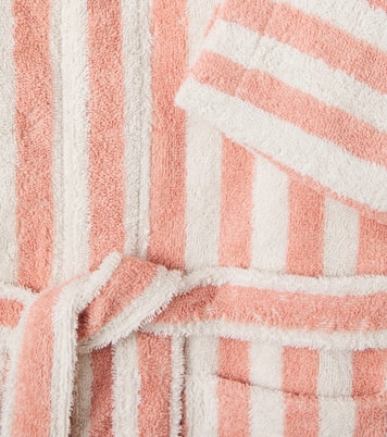 Striped cotton terry bathrobe | Liewood