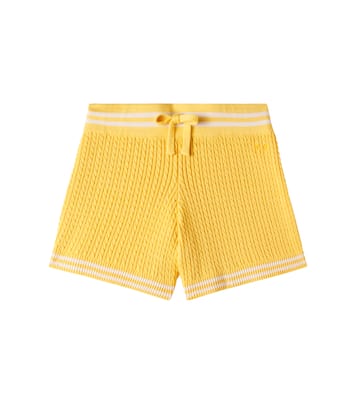 Cable-knit cotton shorts | Mini Rodini