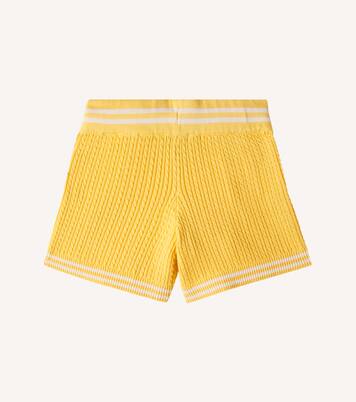 Cable-knit cotton shorts | Mini Rodini