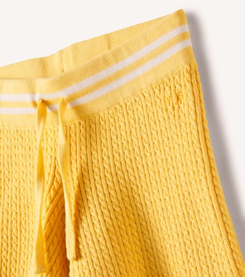 Cable-knit cotton shorts | Mini Rodini