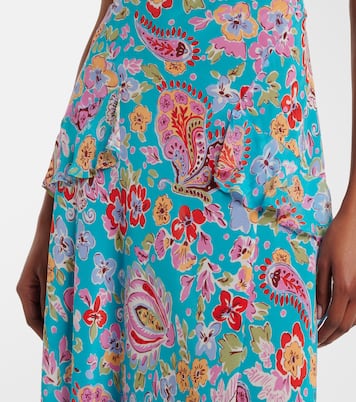 Evie silk crêpe de chine midi dress | Rixo