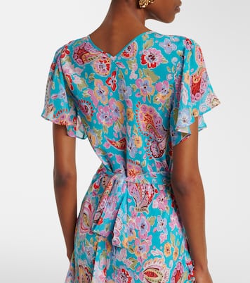 Evie silk crêpe de chine midi dress | Rixo