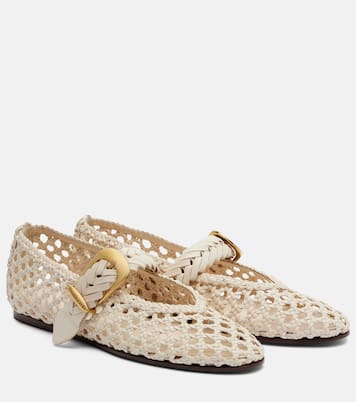 Alchemy braided leather Mary Jane flats | Zimmermann