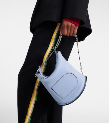 Schultertasche Pin Twist Medium aus Leder | Delvaux