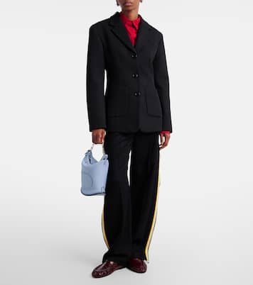 Schultertasche Pin Twist Medium aus Leder | Delvaux