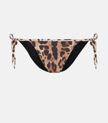 Leopard-printed bikini bottoms | Dolce&Gabbana