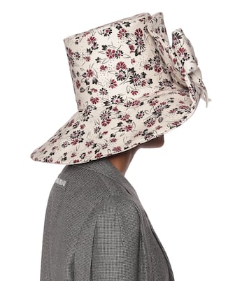 Chapeau imprimé en coton | Miu Miu