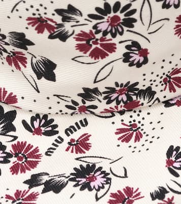 Chapeau imprimé en coton | Miu Miu
