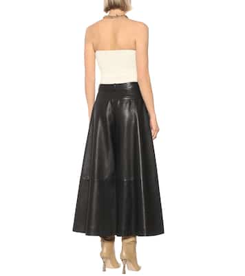 Jupe-culotte Selma en cuir | Khaite