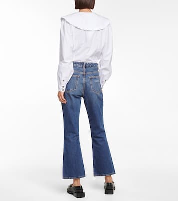 Jeans flared a vita alta | Ganni