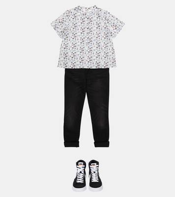 Cesar floral cotton shirt | Bonpoint