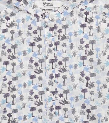 Cesar floral cotton shirt | Bonpoint