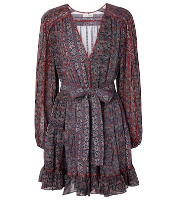 Eleni floral silk minidress | Ulla Johnson