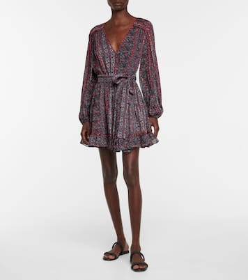 Eleni floral silk minidress | Ulla Johnson