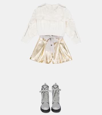 Embellished stretch-cotton sweatshirt | Monnalisa