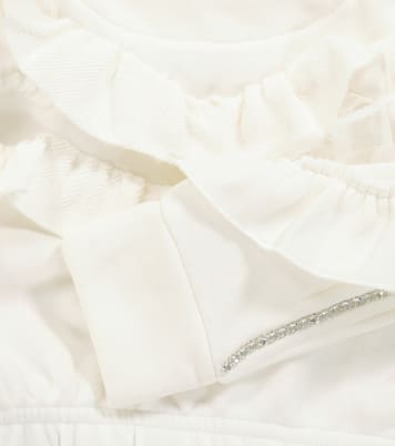 Embellished stretch-cotton sweatshirt | Monnalisa