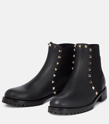 Rockstud leather Chelsea boots | Valentino Garavani