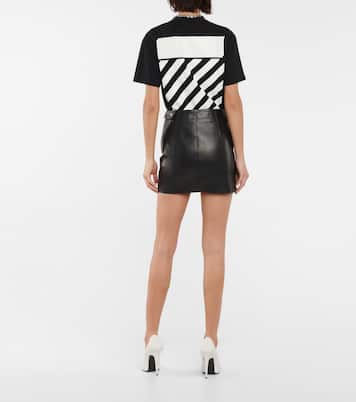 Mini-jupe en cuir | Off-White