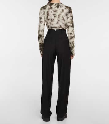 Pantalones anchos Gelso de tiro alto | The Frankie Shop